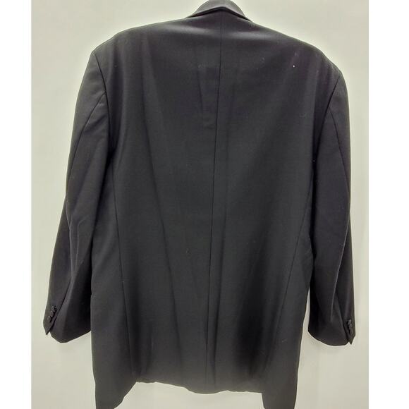 Vito Rufolo Vintage Black Satin Collar and‎ Button Tuxedo Blazer Jacket s44 - Picture 3 of 15
